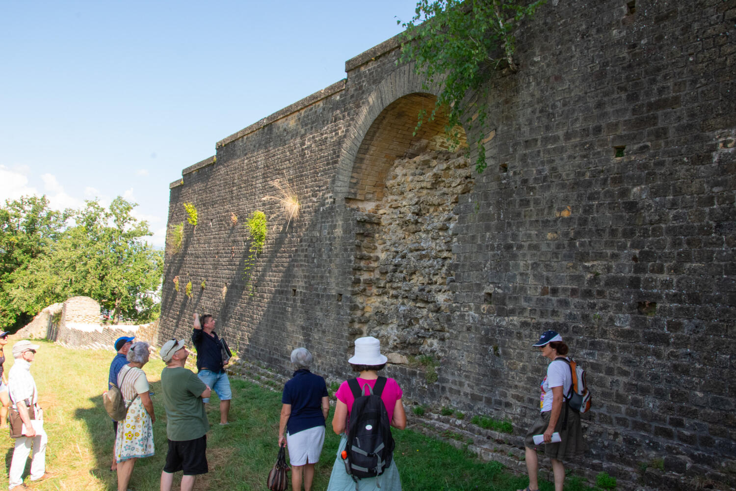Walking along the Roman wall